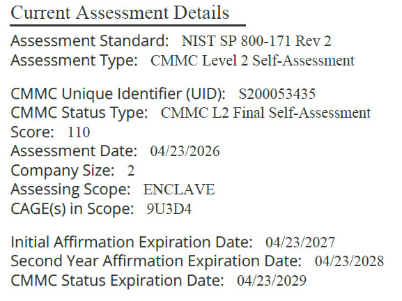Image of CMMC Level 2 Certification